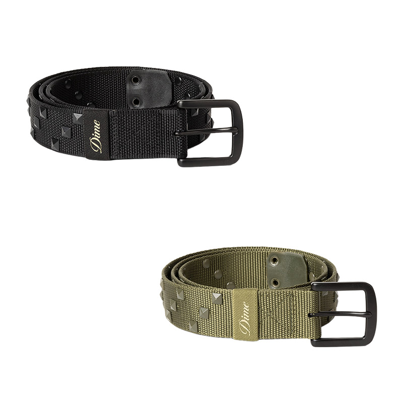 ダイム Dime MTL 胴締め 緑であること/黒いこと メンズ Studded Belt -2.COLOR-