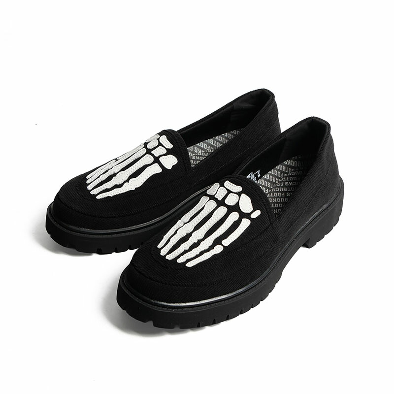 フットバックス FOOTBUCKS 靴 黒いこと 26糎-27.5糎 メンズ BONE-BLACK-