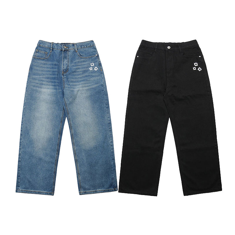 コッツ COTS ジーンズズボン下 ボトムス 黒いこと/ユーズドインディゴ M-XL大いさ メンズ HOLE PANTS -2.COLOR-