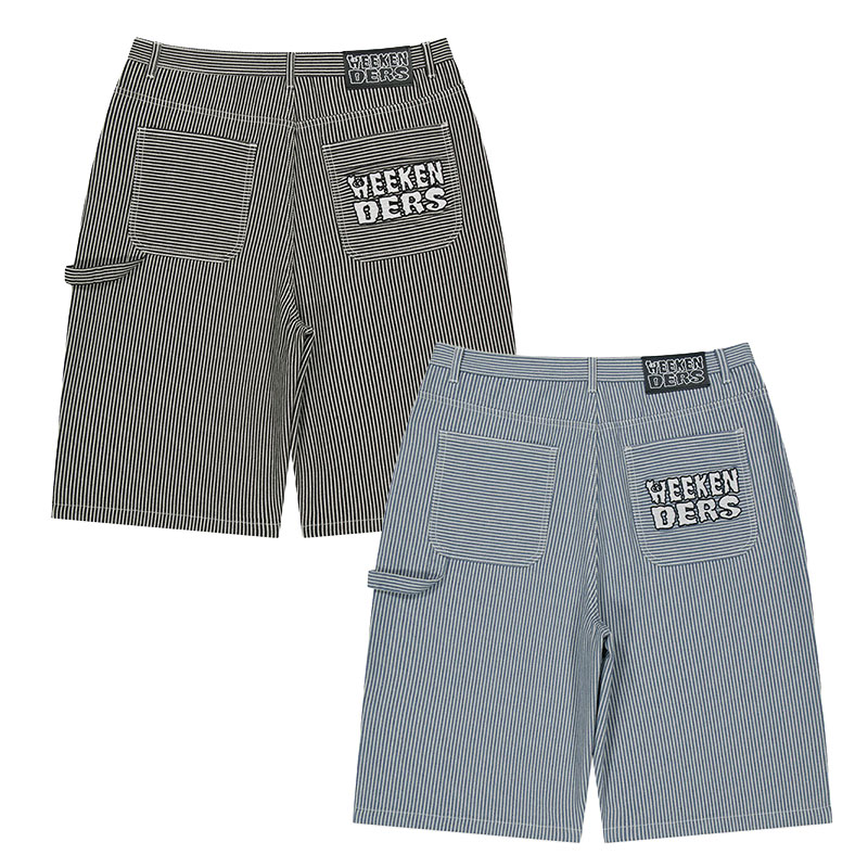 ウィーケンダーズ WKNDRS デニムショーツ ショートパンツ ボトムス ブラック/ライトブルー M-XLサイズ メンズ PINSTRIPE SHORTS -2.COLOR- _FAIR_e|E.S.P.