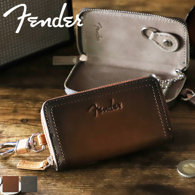 フェンダー キーケース ブランド メンズ スマートキー Fender 950-500 4連 スマートキーケース ラウンドファスナー 普段使い タウン ビジネス 本革 牛革 レザー 革 カジュアル オシャレ 人気 さいふ サイフ 革小物 7,524円