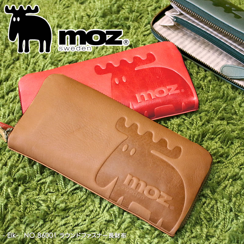 早割クーポン Moz Elk ラウンドファスナー長財布 小銭入れあり 財布 サイフ ウォレット ロングウォレット 長財布 長サイフ レディース メンズ ユニセックス 人気 ブランド モズ エルク ヘラジカ 北欧 スウェーデン レザー カウレザー 牛革 本革 ギフト プレゼント