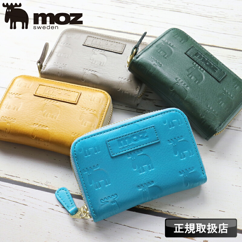 モズ moz 財布 レディース 小銭入れ irregular カード入れ ミニ コンパクト 小型 小さめ サイフ ウォレット メンズ 人気 グッズ 通勤 コインケース ラウンドファスナー ブランド かわいい ヘラジカ 北欧 レザー 牛革 本革 革小物 国産ソフトレザー ギフト
