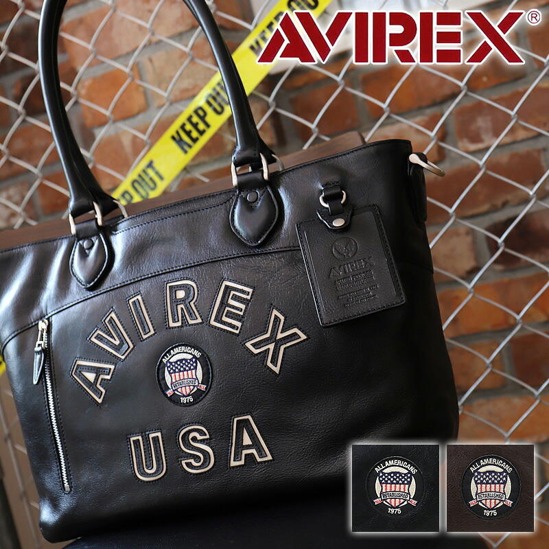 アビレックス バッグ トートバッグ メンズ 本革 ショルダーバッグ アヴィレックス AVIREX 限定モデル レディース 男女兼用 通勤 通学 BULTO ブルト ユニセックス AVX5627 アビレックス ワッペン レザー 牛革 革 2way 鞄 男性 女性 大人
