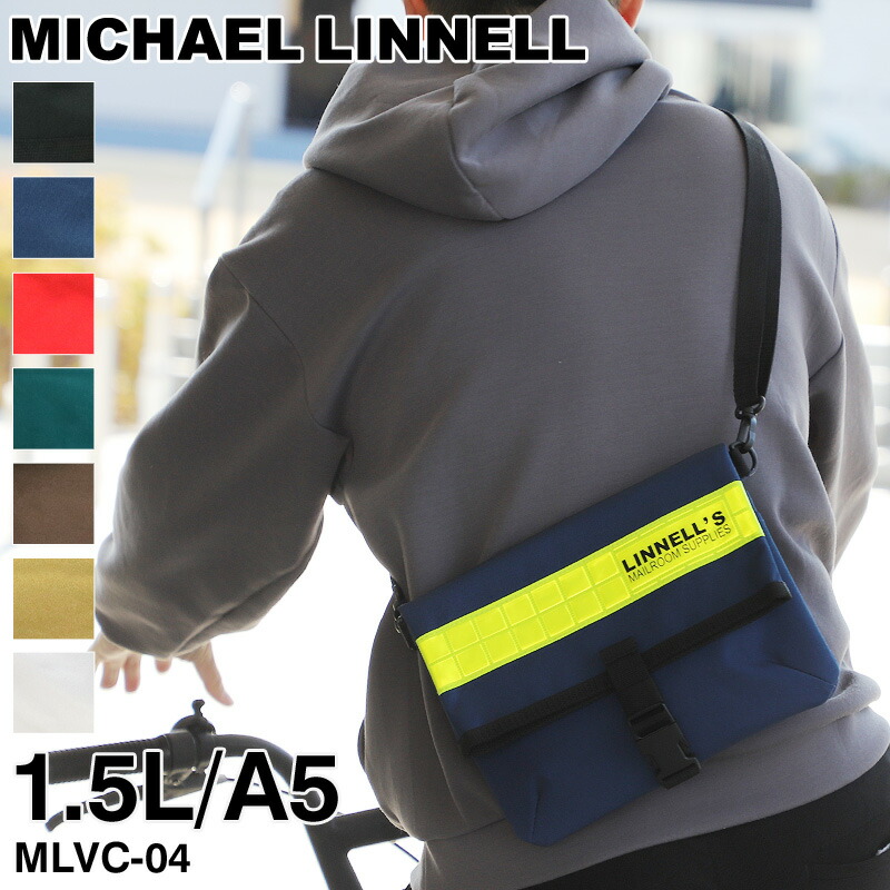 マイケルリンネル ショルダーバッグ メンズ ブランド MICHAEL LINNELL サコッシュ MLVC-04 斜め掛けバッグ ミニショルダーバッグ ショルダーポーチ A5 軽量 レディース 男女兼用 普段使い 旅行 トラベル フェス アウトドア オシャレ カジュアル 人気 鞄 カバン かばん