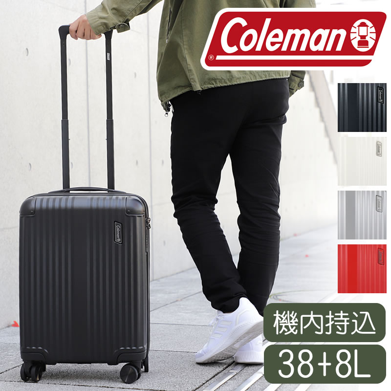 コールマン スーツケース 機内持ち込み sサイズ Coleman キャリーケース キャリーバッグ 機内持込 1泊 2泊 3泊 軽量 拡張 TSA かわいい メンズ レディース ダブルキャスター 2日 3日 小型 14-69 38L 旅行|BAG SHOP ARR