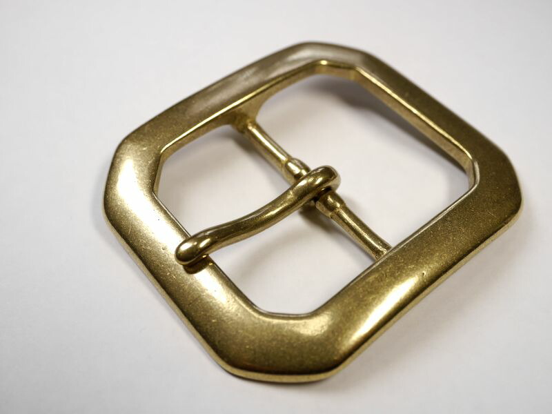 楽天市場】真鍮無垢 ベルト幅40mm用 重厚ダブルピンバックル (ゴールド