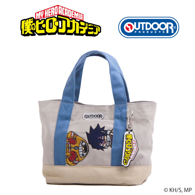 僕のヒーローアカデミア グッズ ファットガム 天喰環 師弟コンビ ヒロアカ アウトドアプロダクツ コラボ ミニトート トートバッグ グッズ ヒロアカバッグ チャーム キャラクター バッグ トートバック ミニトートバッグ シンプル 使いやすい OUTDOOR PRODUCTS odha15