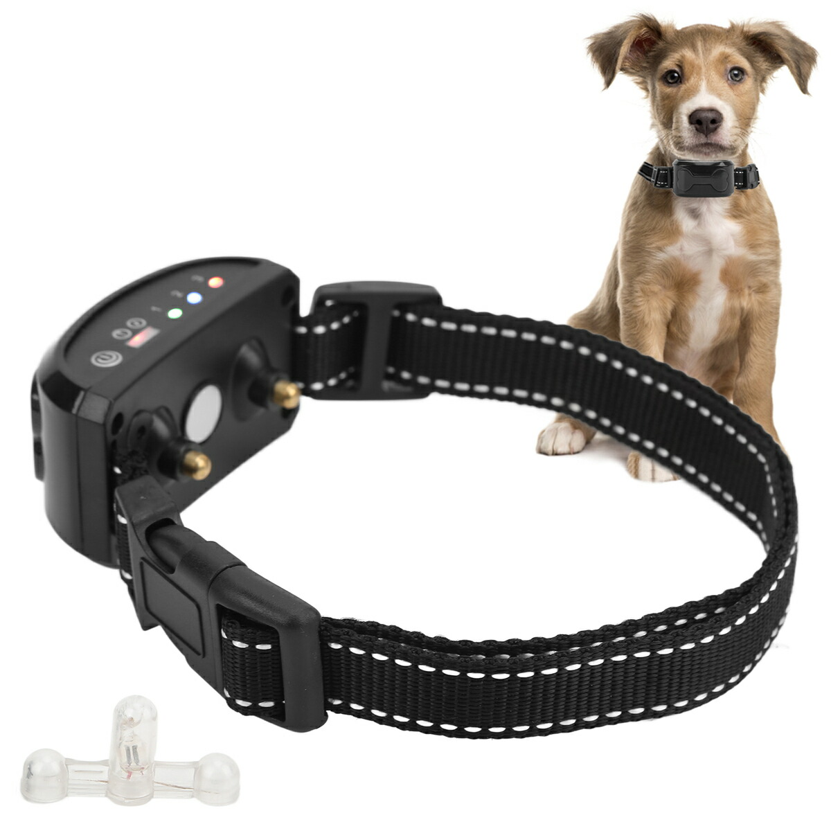 送料無料 犬 犬訓練しつけ首輪 自動センサー 首輪 無駄吠え防止 噛み癖 Usb充電式 吠え防止グッズ 安全 有効