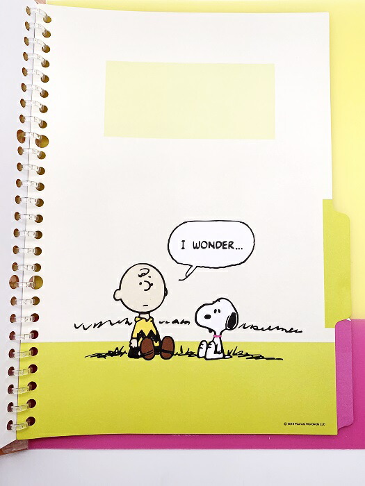 楽天市場 ルーズリーフバインダー スヌーピー B5 バインダー インデックス4枚付き 26穴 ルーズリーフ 文具 文房具 事務 サンスター ピーナッツ Peanuts 新学期 新年度 まとめる 送料無料 ペットとくらしのお店いいネ