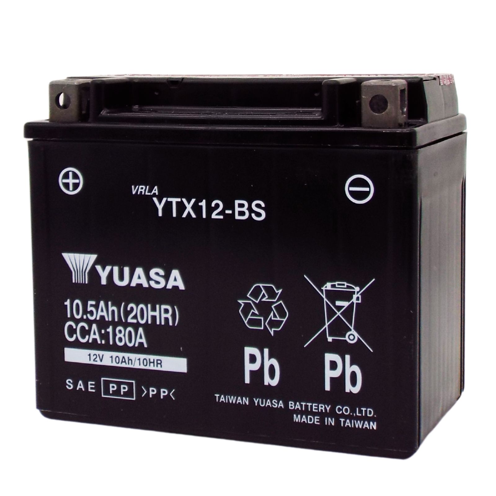 台湾 YUASA ユアサ YT14B-BS 互換 YT14B-4 FT14B-4 GT14B-4 XJR1300 ドラッグスター1100 FZS1000 初期充電済 二輪車用品台湾YUASA（ユアサ） シールド型 バイク用バッテリー液入