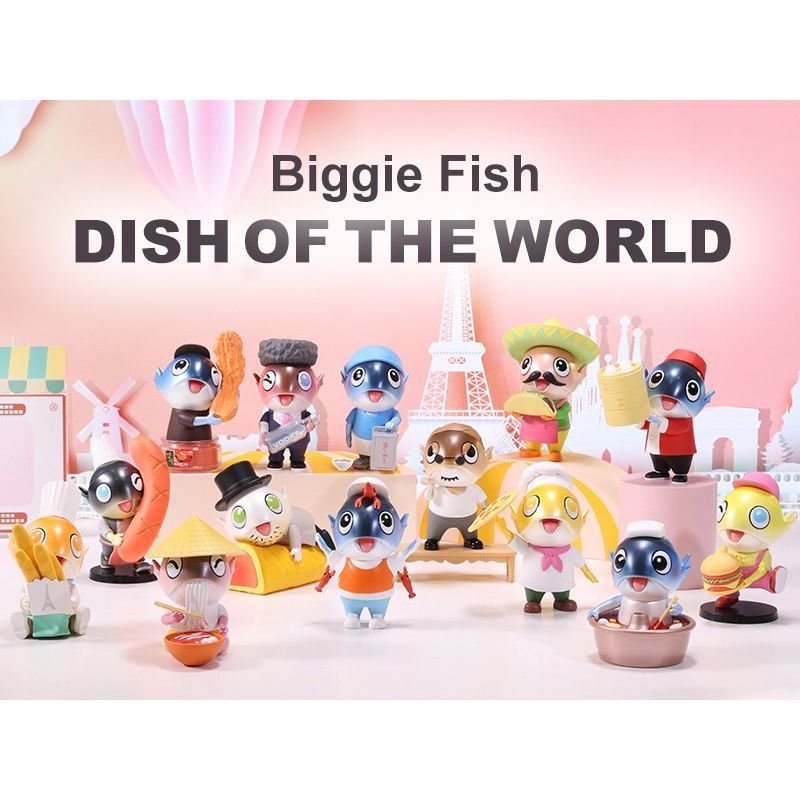 POP MART BIGGIE FISH DISH OF THE WORLD BOX - 0001448630043BOX トイ おもちゃ フィギュア  キャラクター コレクション ホビー 営業