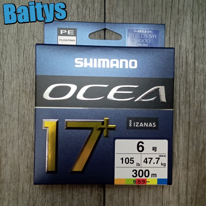 国内外の人気 シマノ 300m 8号 楽天市場】オシア17+ 5カラー 17本構造 OCEA17+ 釣り仕掛け・仕掛け用品