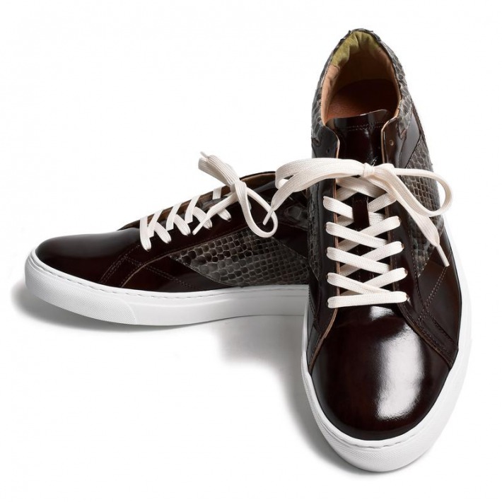 楽天市場 レザースニーカー 本パイソン ライトブラック 国産天然皮革 本革 蛇革 革靴 メンズシューズ Bajolugo バジョルゴ B1 1 1911 19 Bajolugo Jr