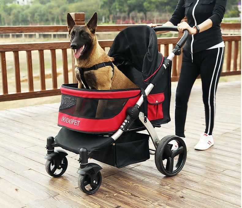 中大型犬・猫専用.ペットカート 犬用ベビーカー 犬 カート 猫 バギー 猫犬兼用 耐荷重30Kg|バッカ