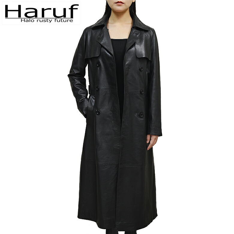 楽天市場】レザーコート ロングコート トレンチコート レディース 本革