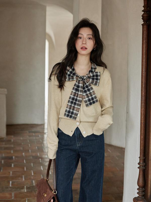 秋冬 レディース ニットセーター 韓国 シック ゆったり  小柄対応 高級感 トップス カジュアル 普段使い 柔らかい 素材 スタイリッシュ シルエット レディースファッション-ニット・セーター-セーター