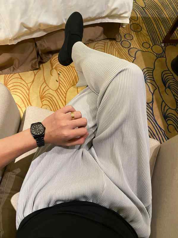 シンプル 大人 かっこいい スウェット パンツ ワイドパンツ  ロイヤル バロン v 韓国 東大門 メンズ ドレープ な スタイル 弾性 ウエスト プリーツ カジュアル パンツ