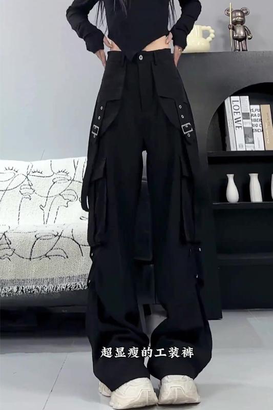 長ズボン カットソー 吸汗速乾 スウェット パンツ ワイドパンツ ブラック オーバー オール レディース 2025夏 ストレート ドレープ アメリカン ストリート アウトドア 登山 アサルト パンツ｜バランスケア　店