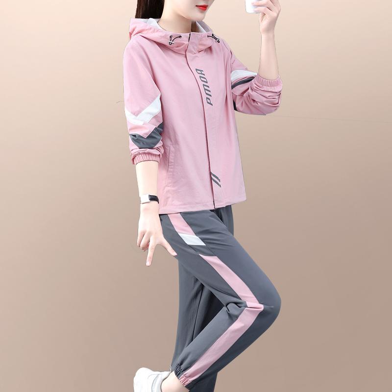 吸汗速乾 通気性 美脚 足長 レディース ジャージ 楽ちん 女性用 スポーツウェア スーツ 春秋 2025新 スタイル スリム セーター カジュアル ランニング ツーピース 7,200円
