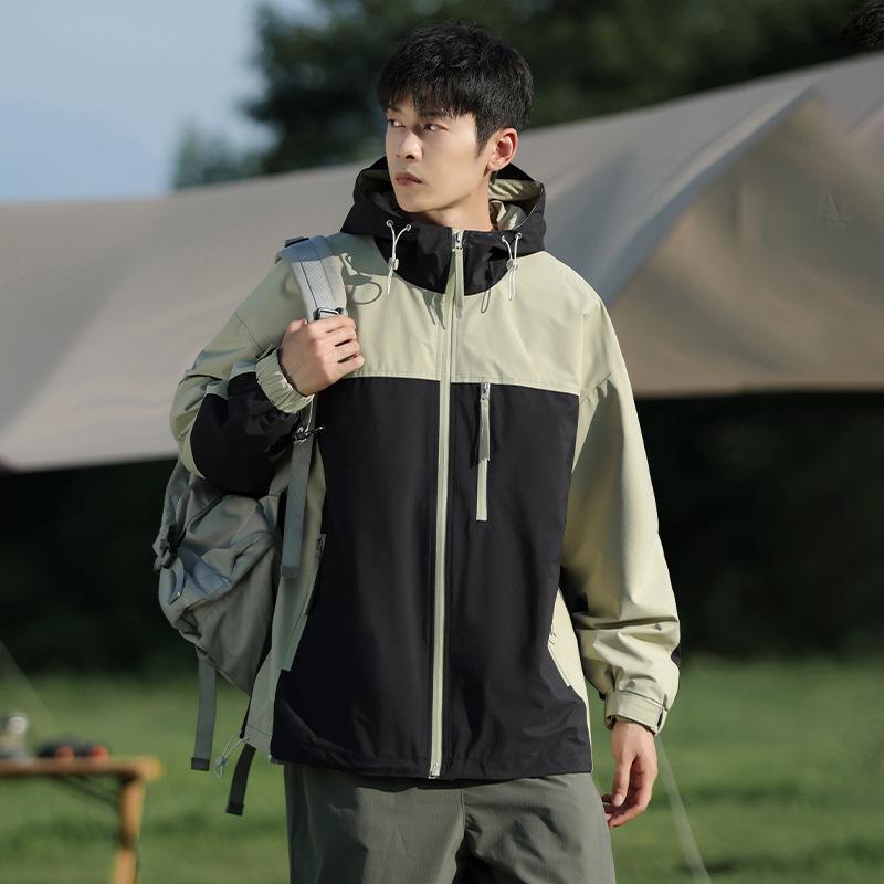 アウター メンズ フード付き 防風 防水 ゆったり カジュアル スポーツ ジャケット アウトドア 普段使い レジャー アクティブ スタイルx2