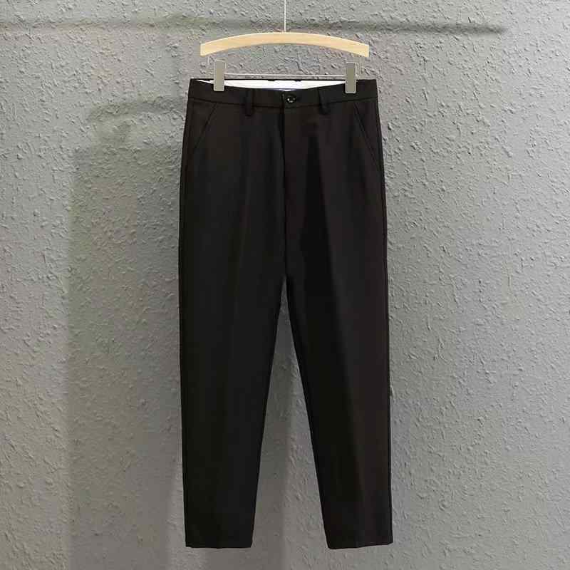 メンズ パンツ 夏 カジュアル 九分丈 ゆったり ストレート ワイドレッグ 落ち感 日系 スタイル コーディネート しやすい 軽量 吸湿速乾 通勤 普段使い ビジネス カジュアル