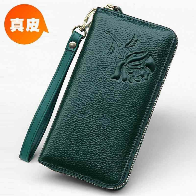 小銭入れ カードケース クラッチバッグ 普段使い 財布 長財布 レザーsaizfu 財布 レディース 革 ロング イエロー ジッパー スタイル クラッチバッグ 牛革 マネー クリップ大容量 ラッキー