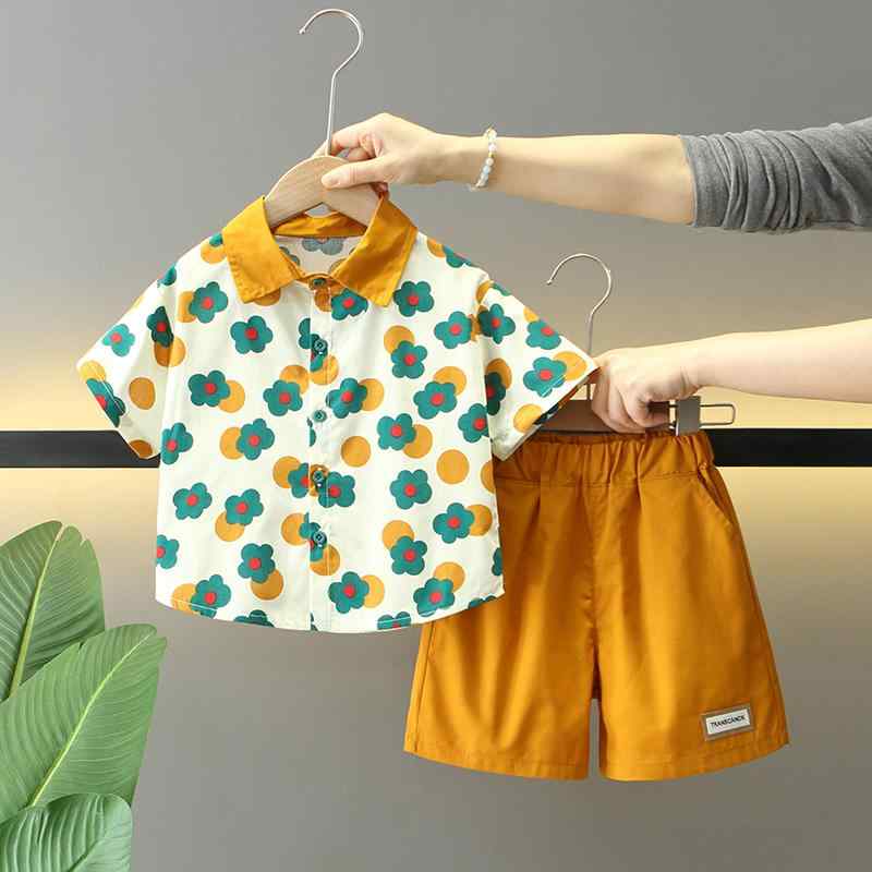 カワイイ 上品 おしゃれ キッズ セットアップ スーツ 子供用 サマー スーツ 2025年 男の子と 女の子 兄弟 姉妹 スタイル シャツ サスペンダー スカート ツーピース パフォーマンス 衣装