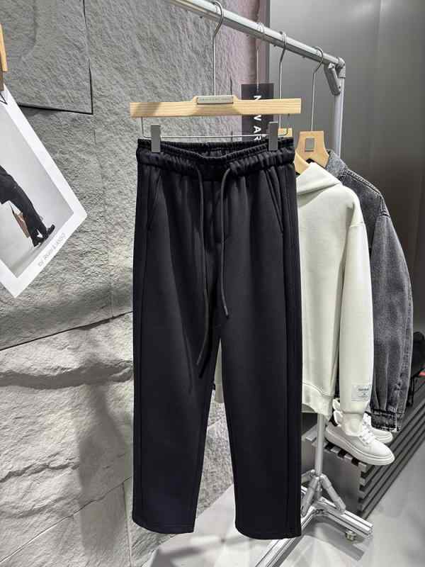 メンズ パンツ ワイドレッグ ゆったり 厚手 ストレート カジュアル 普段使い 秋冬 快適 リラックスフィット