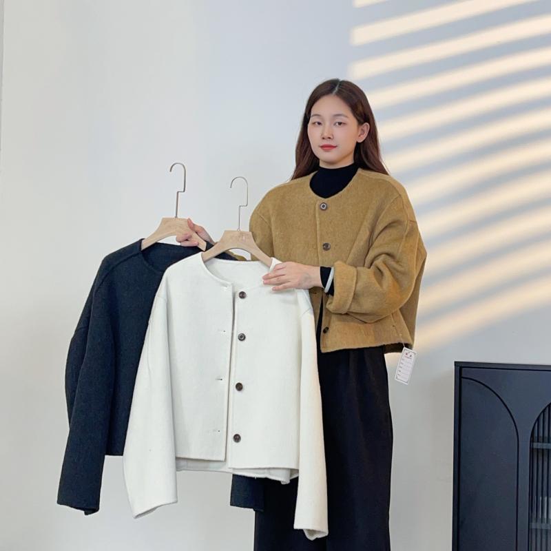 レディース 秋冬 コート ウール ダブルフェイス ゆったり ロングコート 暖か 着回し 日常使い カジュアル スタイル ファッションx2｜バランスケア　店