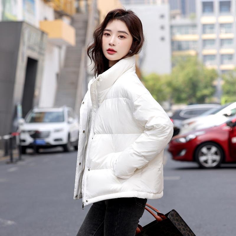 落ち込む上衣 成人女性用 遊撃手丈 朦々たる 生あたたかい パフ捩り アウター 秋冬 小っちゃい相応う ホワイトダックダウン 軽さ 防風 通い 街着 音の大きさ影ぼうし