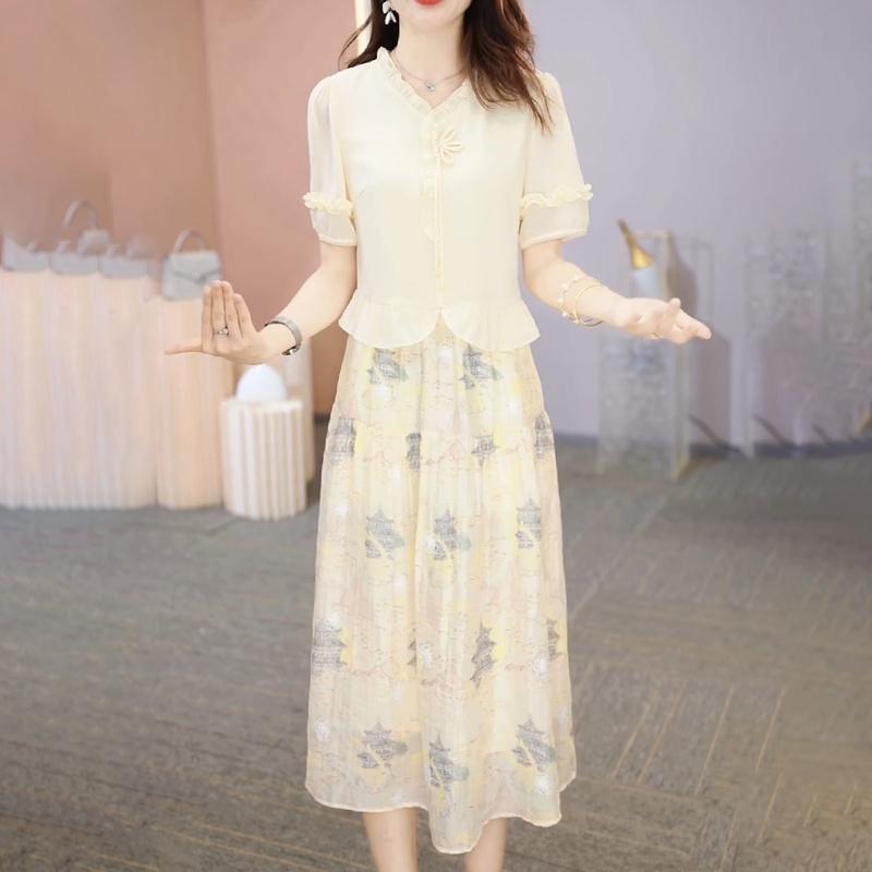 シフォンドレス ワンピース レディース シフォン ドレス 2025 レディース 夏の 13の ラインは のの 年齢を 減らす 高級|バランスケア 店