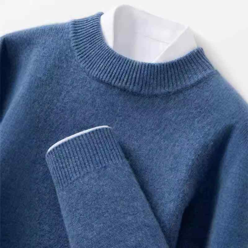 秋冬 メンズ セーター カシミヤ ハーフハイネック プルオーバー ゆったり ニット 厚手 ビジネス カジュアル インナー 暖か 柔らか 着回し トップス
