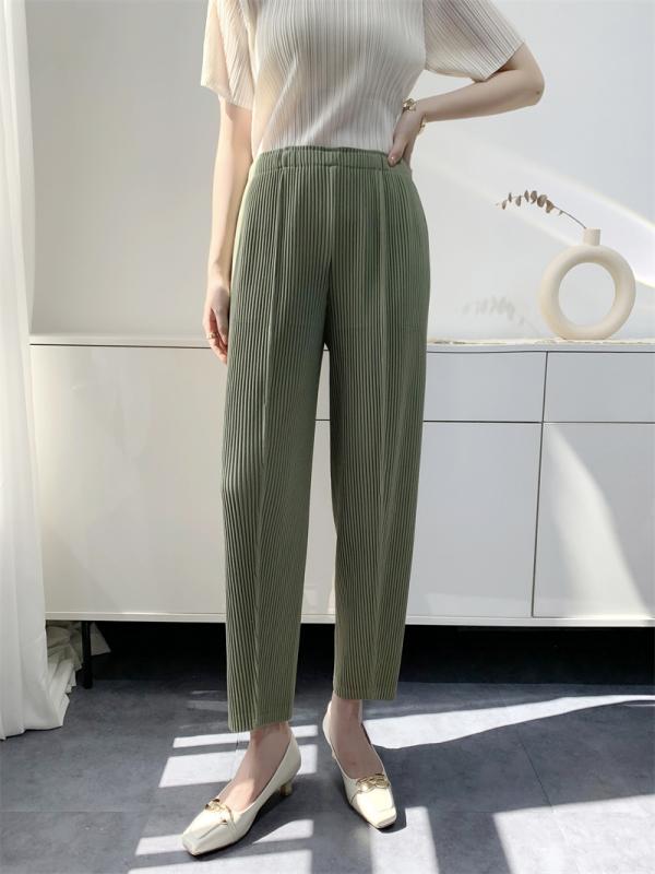レディース パンツ 秋冬 プリーツ ワイドレッグ 厚手素材 快適 カジュアル 普段使い ストレッチ 暖か 柔らかい デイリーウェアx2｜バランスケア　店