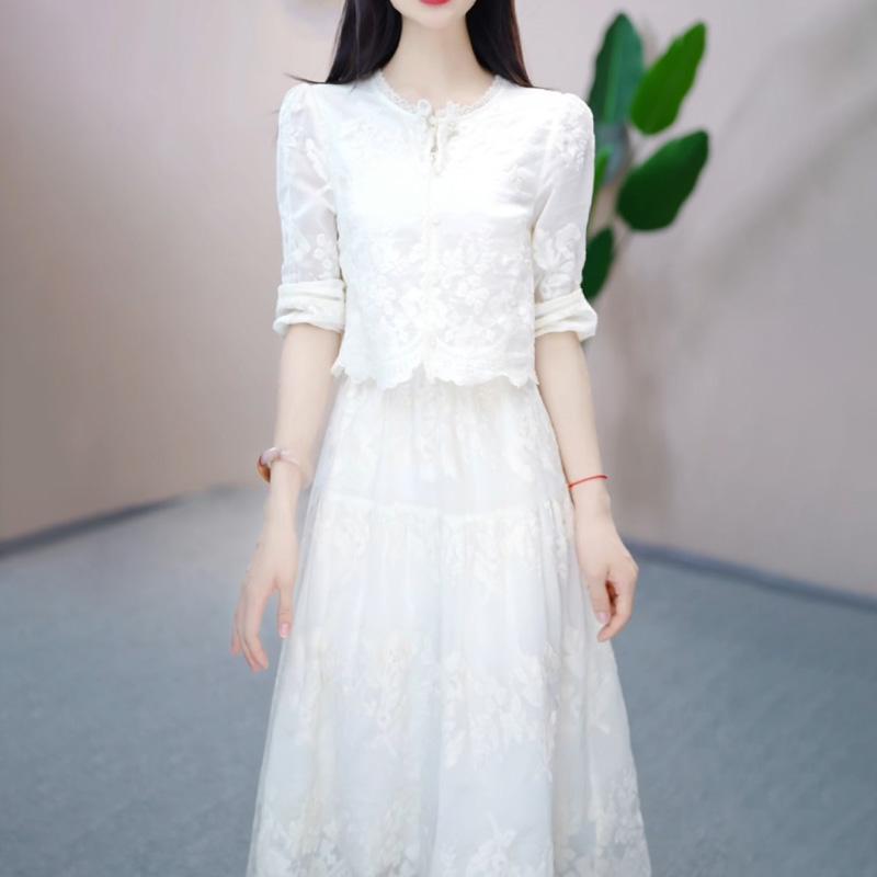 プリーツ ロング マキシ丈 きれいめ Aライン フレア 大人 シフォンドレス　ワンピース　レディース シフォンワンピース 2025 新型 レディース 春夏 スタイル 年齢 下げ 高級 レース スカート