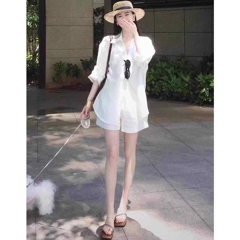 格好のいい 心地よい 無地 透け透け 秋服 プルオーバー オシャレ 綿織物と リネンの レディース 御膳上等 背広 余暇 ひと休み 白 プルオーバー 遊撃手 ズボン下 夏 流行り物 日焼押しとどめる リネン 年寄りの 先だつもの 御召しもの