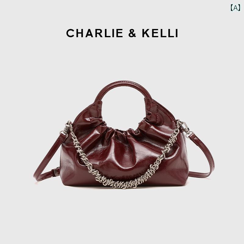 520 差し上げ物 CHARLIE \u0026ampamp KELLI 赤いこと ハイエンド ハンドバック 一肩先 ミニ 差し交わす 上半身御徒面子