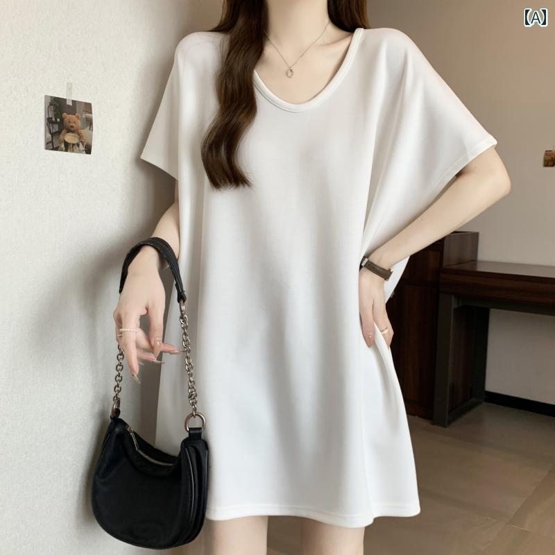 Tシャツ レディース オーバーサイズ 半袖【ナチュラル系 無地】大人カジュアル ゆるT 大きめサイズ 夏服 トップス