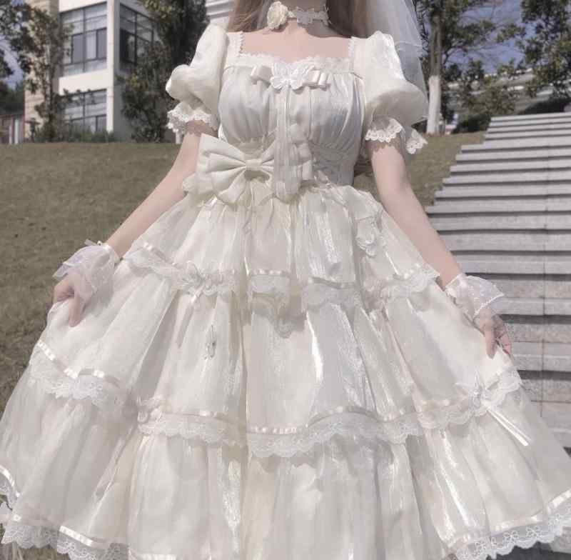 愛くるしい 姫様 化けの皮 仮面舞踏会 ロリータ服 ふんわり 衣裳 ロリータ お召しもの コスプレ 為損ない フルラ ロリータロリータ お召しもの 半袖 OP 華燭の典 晴れ晴れしい フレンチ 雅びやか クラ ドレス-レディースファッション