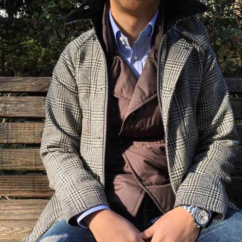 厚地の外套 上衣 長袖 冬 分かりやすい かっこ良い 心地好い 流行り物 お出かけ アウター 使い分かりやすい 助けになる 照合のしるし柄 黒いこと 白いこと トップス-パーカー-メンズファッション