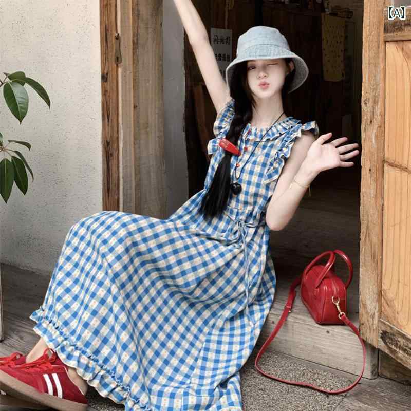 さらっと涼しい ロングワンピース 体型カバー 楽ちん 大人きれいめ 夏コーデ 6,004円