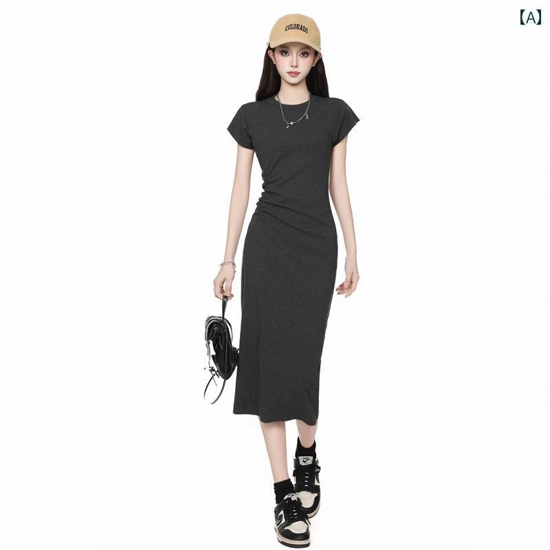 さらっと涼しい ロングワンピース 体型カバー 楽ちん 大人きれいめ 夏コーデ