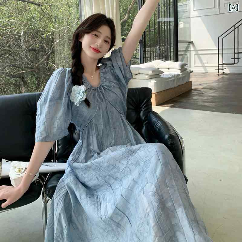ワンピース 花柄 レディース ロング 夏服 フレアワンピース 大人かわいい ゆったり おしゃれ 韓国