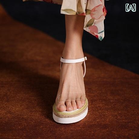 【5cm厚底&times;美脚効果】サンダル レディース ストラップ付き 軽量 歩きやすい 疲れにくい 春夏 カジュアル｜バランスケア　店