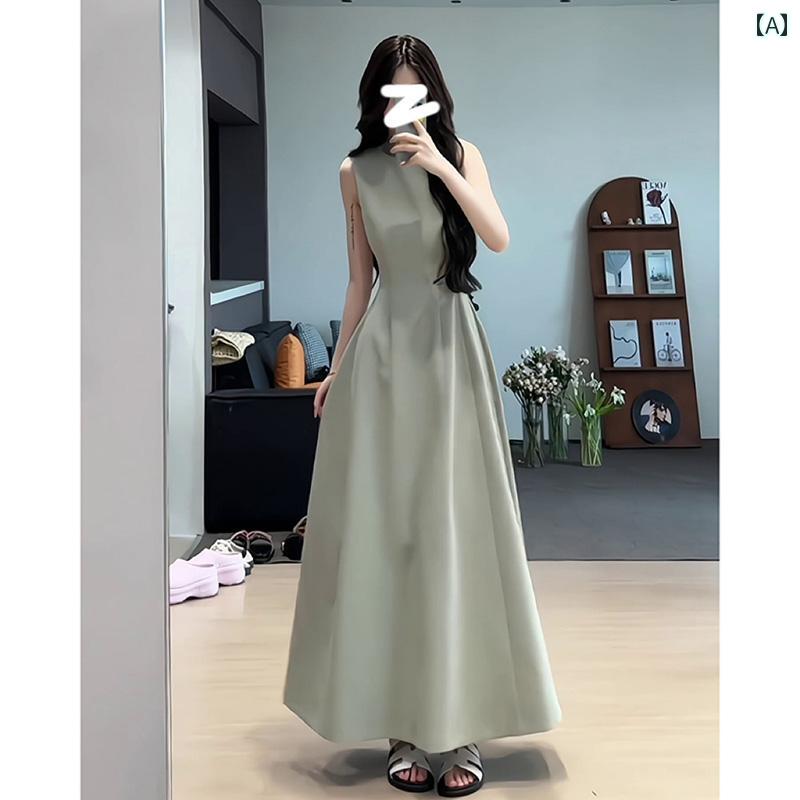 体型カバー ワンピース ロング丈 マキシワンピース 夏 ゆったり きれいめ 半袖 大人かわいい 着痩せ｜バランスケア　店