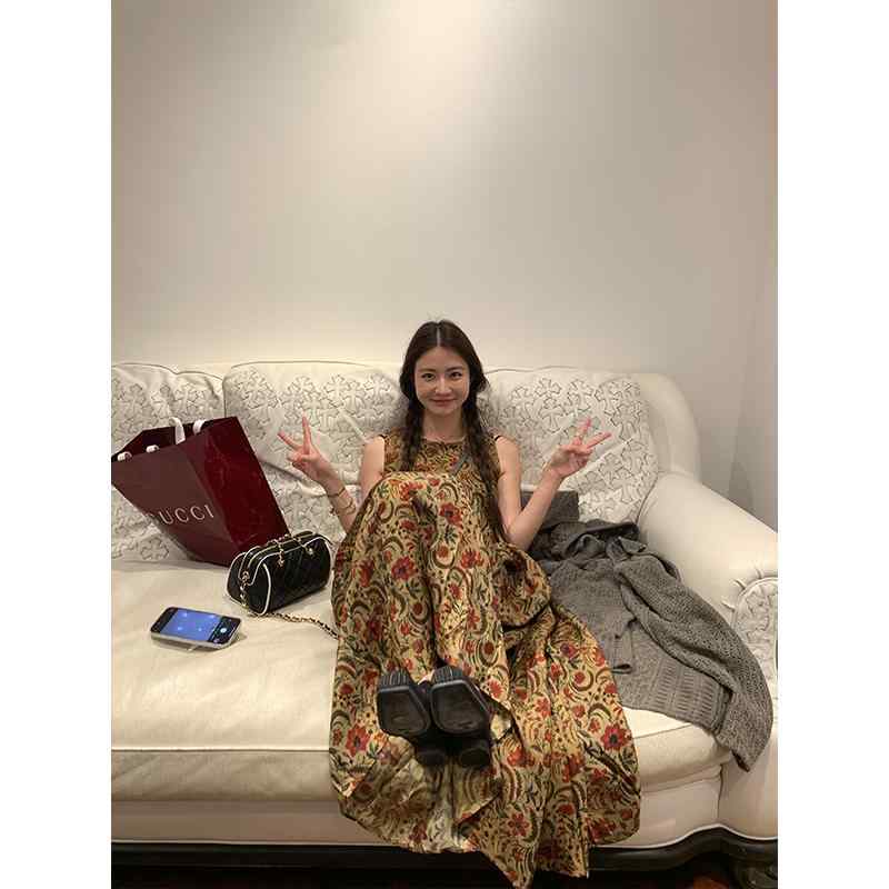 体型取りまかなう 衣裳 ロング丈 マキシ衣裳 夏 ゆったり 好いたらしいめ 半袖 成年者愛くるしい 着痩せ