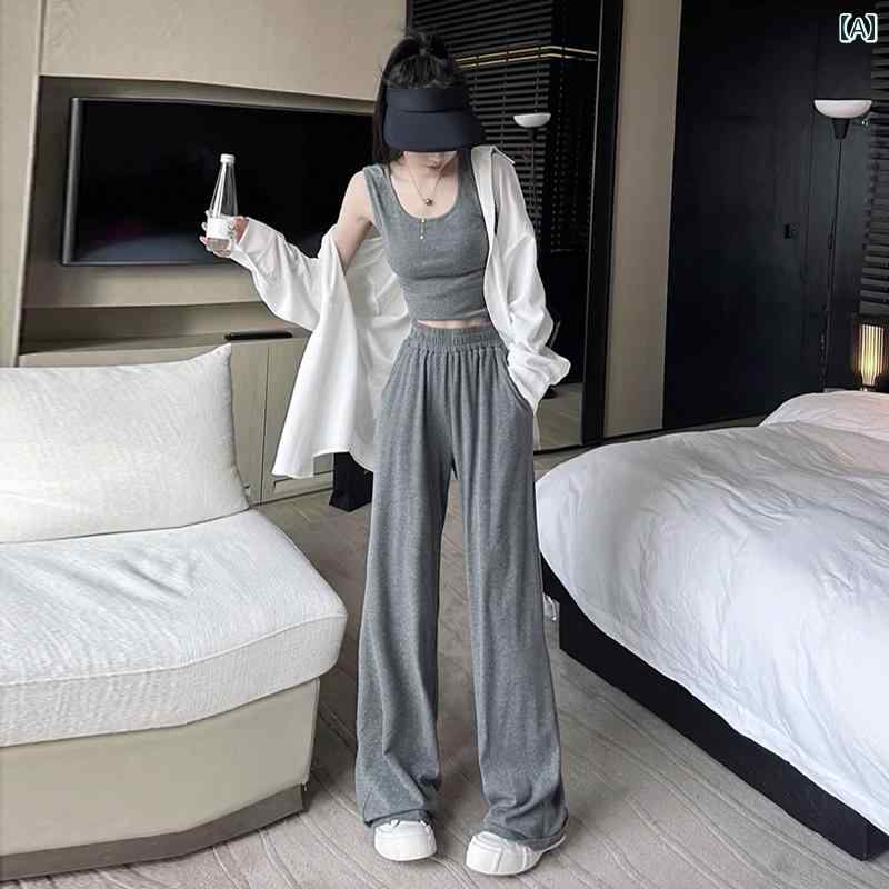 韓国ファッション セットアップ レディース 春夏 体型カバー おしゃれ 大人かわいい ゆったり 2点セット トップス ボトムス｜バランスケア　店