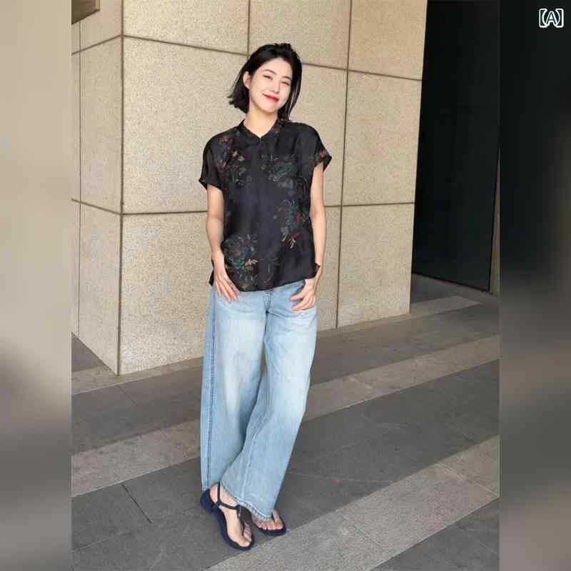 ヴィンテージ 花柄 衣装 ロング丈 成年者可愛らしい 御花刷り上げる レトロ 春夏 ゆったり 体型覆いかぶせる