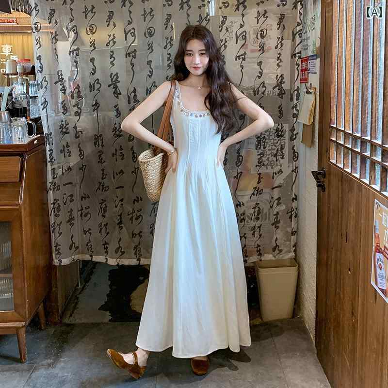 衣装 ロング マキシ丈 白いこと ズボン吊り 御召しもの 成人女性 2025夏の フレンチ フィッシュボーン スコート 記念日 表現スタイル ノースリーブ