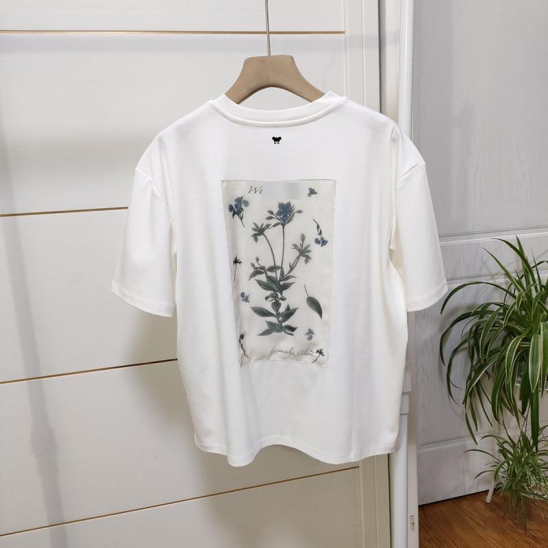 接触冷感 トップス レディース 半袖 夏用 ひんやり 涼しい 大きいサイズ 体型カバー ゆったり Tシャツ風 カットソー 大人かわいい 30代 40代